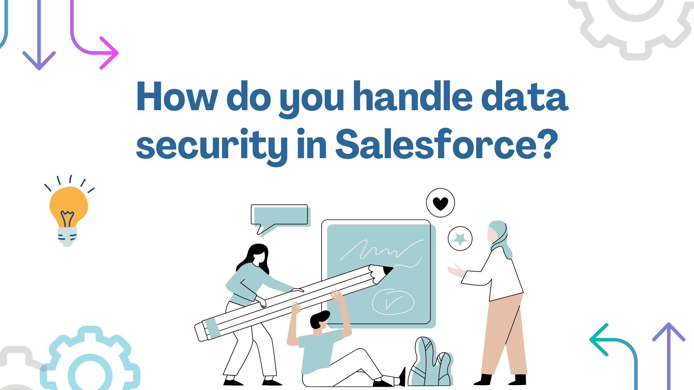 How do you handle data security in Salesforce